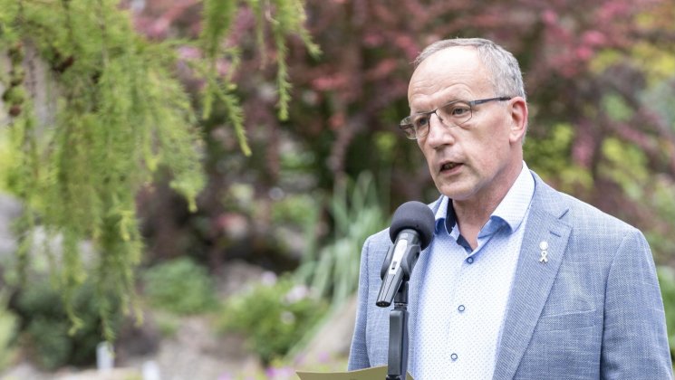 Tartu Ülikooli rektor Toomas Asser vastuvõtul Ukraina iseseisvuspäeva auks